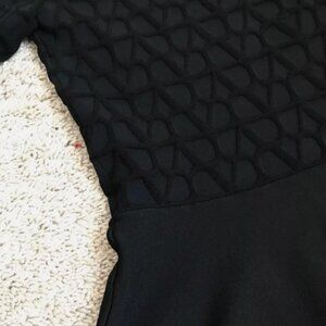 Valentino Garavani Knit Logo Short Sleeve Mini Dress SMALL